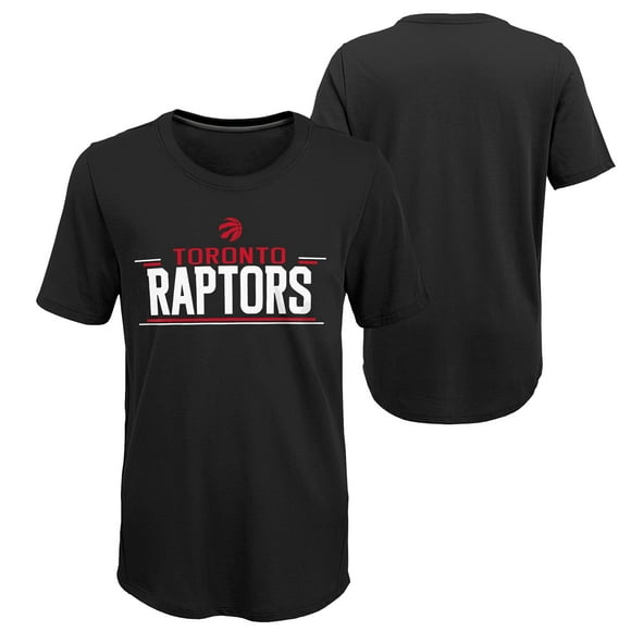 Jeunes Toronto Raptors T-shirt Noir à Manches Courtes Certifié NBA