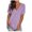 Purple, variant on JUPAOPON Womens Tops Clearance Under $5 Women'S Casual Comfort V-Neck Solid Loose Fit Short Sleeve T-Shirt Tops