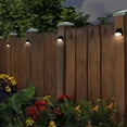 thumbnail image 5 of 24 Pack Solar Deck Lights, Dusk-to-Dawn LED Fence Lights, Black, 5 of 7