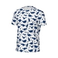 thumbnail image 6 of Wukai Cute Cartoon Dinosaur Print Men's Short-Sleeved Mesh T-Shirt,Quick-Dry Short Sleeve Workout T-Shirt-Medium, 6 of 8