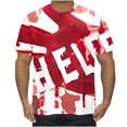 thumbnail image 3 of Camisetas de Manga Corta para Hombre Blusa de Manga Corta de Cuello Redondo Impresa, Top de Moda Casual para Hombres de Uso Diario Y Al Aire Libre, 3 of 4