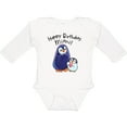 thumbnail image 3 of Inktastic Happy Birthday, Mimi- Cute Penguins Boys or Girls Long Sleeve Baby Bodysuit, 3 of 5