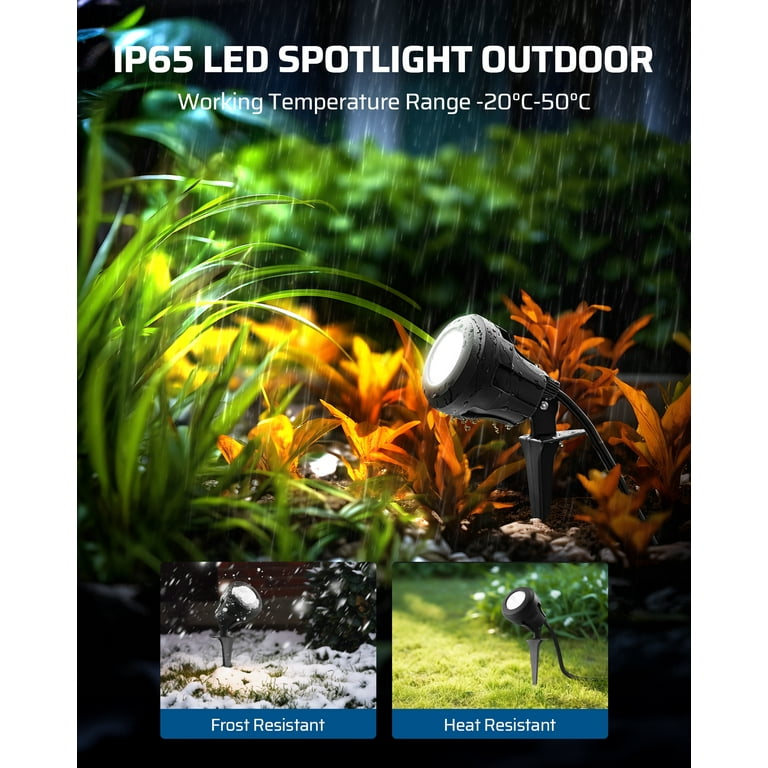 DEWENWILS New year Spotlight Outdoor, for garden yard, LED 