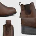 thumbnail image 6 of Comfy Moda Women's Waterproof Leather Chelsea Boots Daily, Antique Brown, Size 10, 6 of 7