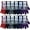 12 Pairs Womens / Snowflakes, variant on SOCKS'NBULK Wholesale Bulk Winter Magic Gloves Warm Brushed Interior, Stretchy Assorted Mens Womens