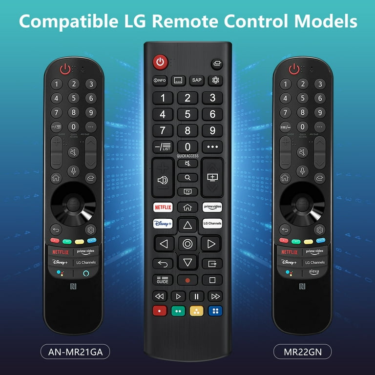 (Pack of 2) AKB 2022 Replaced Remote Control Compatible for LG UHD OLED  QNED NanoCell Smart TV