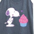 thumbnail image 3 of Peanuts - Snoopy Heart Cupcake - Women's Racerback Tank Top, 3 of 6