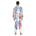 thumbnail image 6 of Dragon Eggs Adult Onesie Pajamas Slim Fit Christmas One Piece Suit Pjs for Women and Men Hooded Zipper, 6 of 7