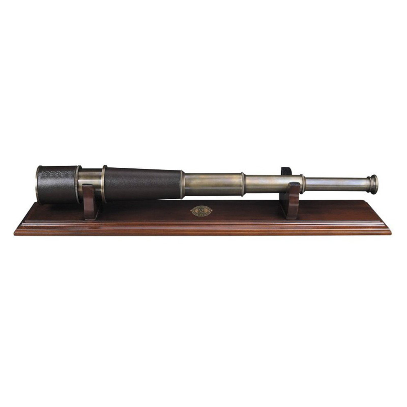 Authentic Models Bronze Spyglass And Stand