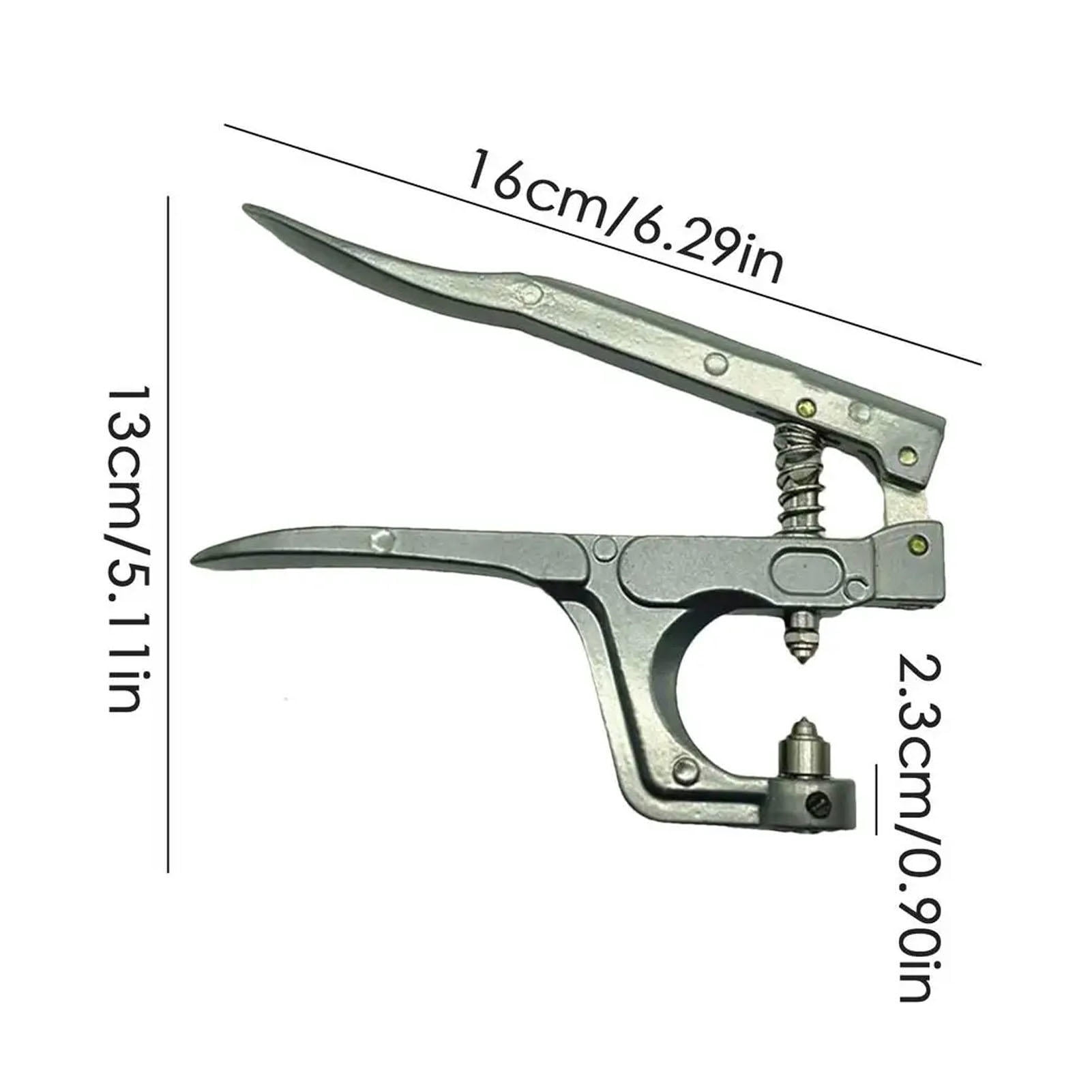 LAZIOEGR Portable Badminton Grommet Eyelet Plier with Screwdriver – Cold‑Press Clamp Tool for Quick Racket Maintenance