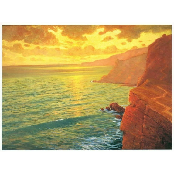 Golden Sunset-Cuprien - CANVAS OR FINE PRINT WALL ART