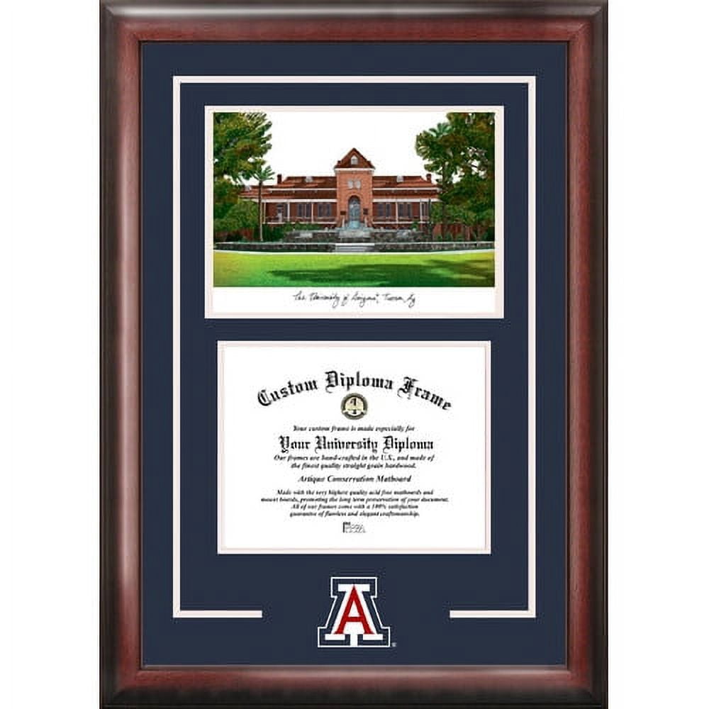 Appalachian State University 8.5" x 11" Spirit Graduate Diploma Frame with Campus Images Lithograph