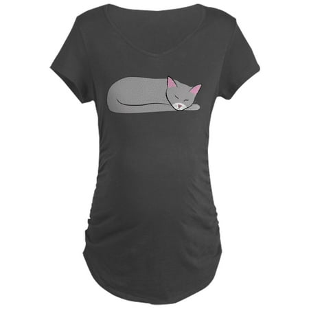 

CafePress - Sleeping Cat - Maternity Dark T-Shirt