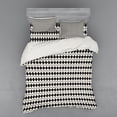 thumbnail image 2 of Ambesonne Chevron Bedding Set 3 Pcs, Retro Horizontal Stripes, Twin XL, Ivory and Black, 2 of 3