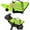 Green, variant on Reflective Angel Wing Dog Life Jacket with Chin Float Vest for Swimming | Head Support Bulldog Frenchie Small High‑buoyancy Quick‑rescue Handle Breathable Mesh Reflective Strips(Pink,S)