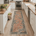 thumbnail image 2 of GENIMO 2'x3' Area Rug, Washable Non Slip Soft Zebra Print Indoor Door Mat for Entryway Kitchen Laundry Room, Rust Red, 2 of 6