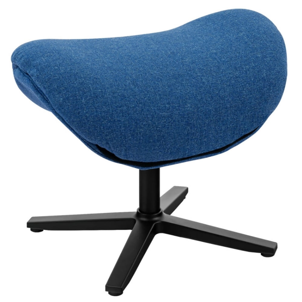 Finihen Leather Soft Upholstered Recliner with Ottoman Footrest, 360° Swivel Leather Lounge Chair with Ottoman and Thick Footstool, for Living Room, Bedroom, Blue Finihen Leather Soft Upholstered Recliner with Ottoman Footrest, 360° Swivel Leather Lounge Chair with Ottoman and Thick Footstool, for Living Room, Bedroom, Blue