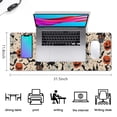 thumbnail image 5 of Long Mouse Pads for Desk,Classic Halloween Pattern Desk Mats on Top Of Desks, Desk Mouse Pad Extra Large with 3mm Non-Slip Base and Stitched Edge for Gaming,Office,Work,Home 31.5"x11.8", 5 of 6