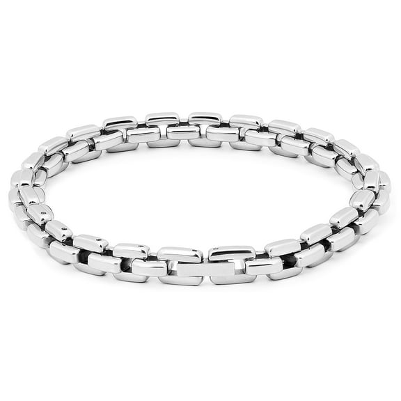 DRS Classic 8-Inch Stainless Steel Men's Link Bracelet