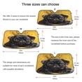 thumbnail image 5 of Qxltty Crown Black Pug Dog Car Windshield Sunshades Foldable UV Rays Sun Visor Protector Keep Your Vehicle Cool 53×23.5in, 5 of 8