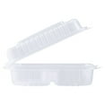 thumbnail image 5 of Karat 9" x 9" PP Plastic Hinged Containers, 3 Compartment - 200 ct, 5 of 9