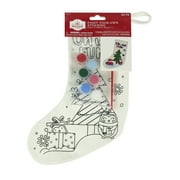 Holiday Time Paint Your Own Multicolor Christmas Stocking - Penguin - Makes 1