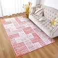 thumbnail image 2 of Lochas Soft Area Rug Fluffy Modern Flannel Rugs Floor Mat Carpet for Living Room Bedroom Home Decor,6'x9',Red, 2 of 7