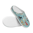 thumbnail image 3 of KLL Animal Dog Pattern Adult Unisex Cozy Slippers,Fuzzy Slip-on Slippers TPR Sole Slippers Comfort Plush Home Footwear for Indoor & Outdoor-37/38, 3 of 7