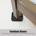 Furniture Leg Riser Bed Lifts 8 Pieces Adjustable Bed Riser Plastic Non