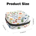thumbnail image 2 of Sanitary Napkin Storage Bag for Girls Women, Portable First Period Pads Bag Tampons Holder Girls Travel Makeup Bag, Large Capacity Colorful Floral Background, 2 of 6