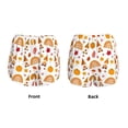thumbnail image 5 of Lsque Fall Gnomes Harvest Printed Women's Running Shorts with Liner Pockets,Elastic Quick Dry Workout Athletic Gym Yoga Shorts,Womens High Waist Shorts-Small, 5 of 9