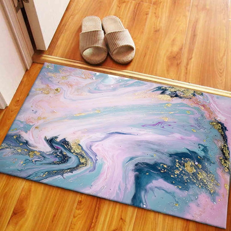 Alcohol Ink Rug, Car Mat Rugs, Modern Marble Rugs, Colorful Rugs  display picture 1