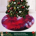 thumbnail image 6 of FMSHPON Valentine's Day Beautiful Feather Love Heart Xmas Christmas Tree Skirt Stand Mat for Holiday Party Decoration Indoor Outdoor 48 inches, 6 of 6