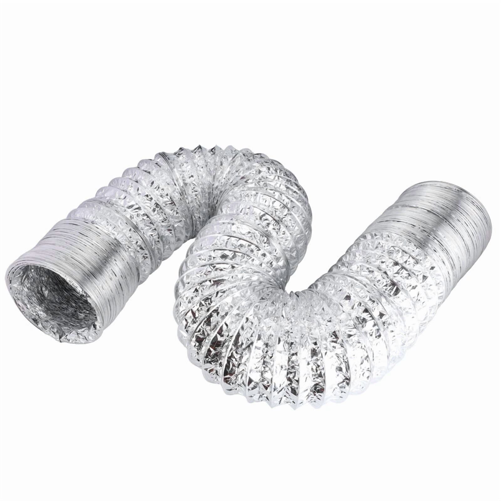 Dryer Vent Hose 4 In 8Ft Flexible Dryer Ducting Tube Air Duct Aluminum Insulated