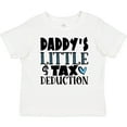 thumbnail image 3 of Inktastic Daddy's Little Tax Deduction Blue Hearts Boys or Girls Baby T-Shirt, 3 of 5