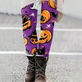 thumbnail image 4 of laiqvcdr Women's Halloween Print Yoga Pants Fashionable Seasonal Pattern Leggings High Waist Comfortable Stretch Workout Running Tights Casual Athletic Wear Full Length, 4 of 7