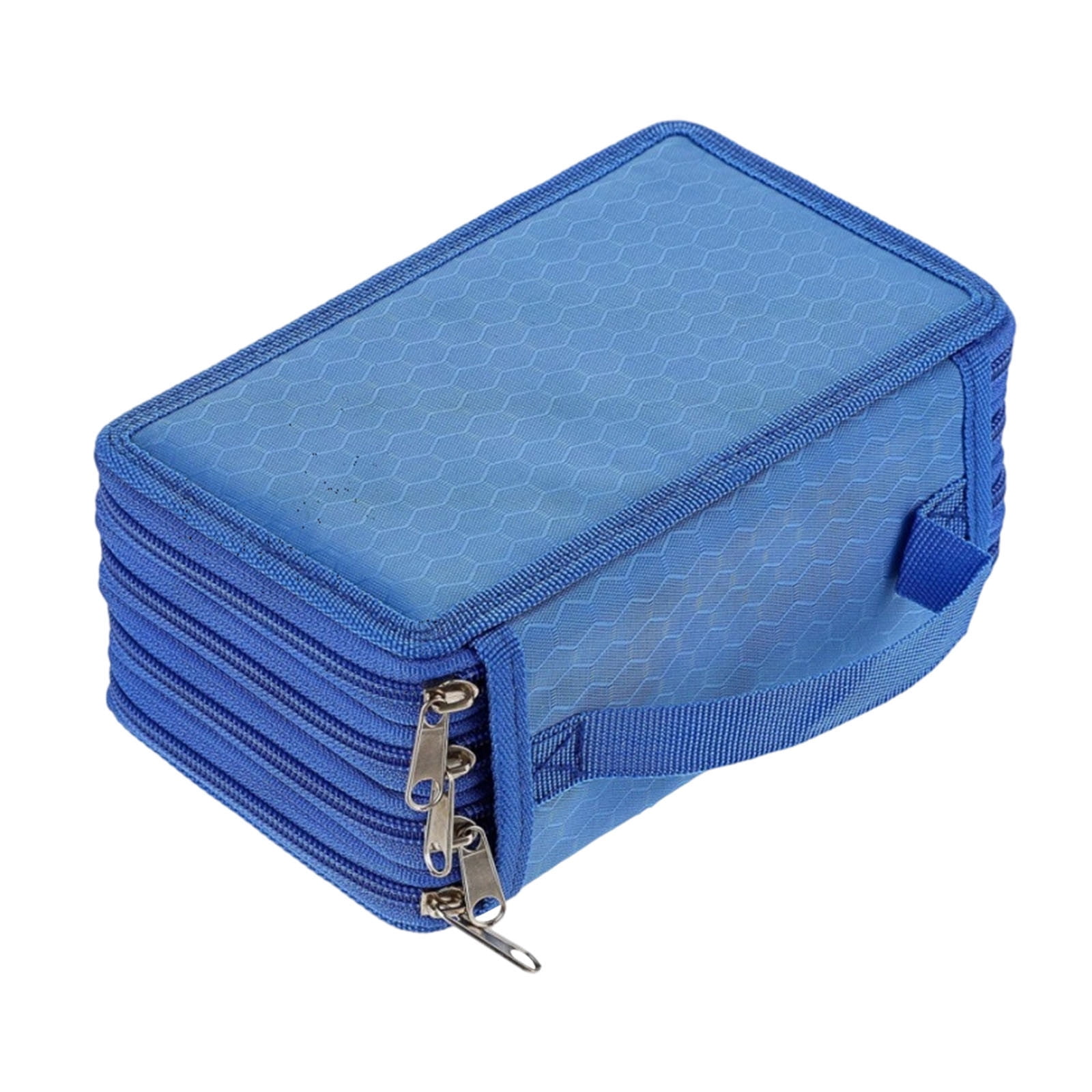 2pcs Zippered Pencil Case-Canvas Handy Pencil Holders for for Watercolor Pencils, Crayola Colored Pencils, Marco Pencils C