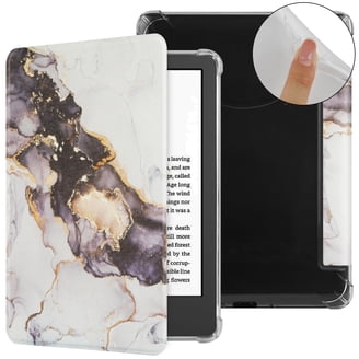 PU Leather + Clear Soft TPU Back Case for Amazon Kindle 11th