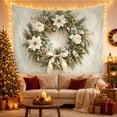 thumbnail image 3 of Wreath Textured Painterly With Consists Soft Swirling Washes, Mystical Fantasy for Space Lovers, Galaxy Room Decor, Christmas Gift, Tapestry Wall Hanging for Bedroom and Dorm, 3 of 7