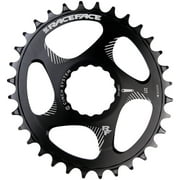 Race Face Narrow Wide Oval Chainring: Direct Mount CINCH 28t Black