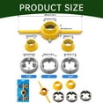 Clearance! Zainafacai Kitchen Faucets Plastic Pipe Thread Die Kit 6Pcs