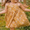 thumbnail image 2 of Bébé bébé Filles Robe Florale d'Été Princesse Sans Manches Casual Floral Print Vacances Plage Robe Solaire, 2 of 6