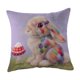 thumbnail image 2 of CaiYueKe Easter Rabbit Floral Pillow Cover - Sofa Cushion Case Home Decor Throw Pillow for Living Room Couch Bedroom Outdoor Indoor Decorative Accent Spring Holiday Farmhouse Decor, 2 of 8
