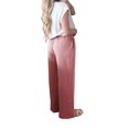thumbnail image 5 of Women's High Waisted Drawstring Pockets Wide Leg Pants Woman Plaid Trousers for Casual Summer HOT Red XXL, 5 of 10