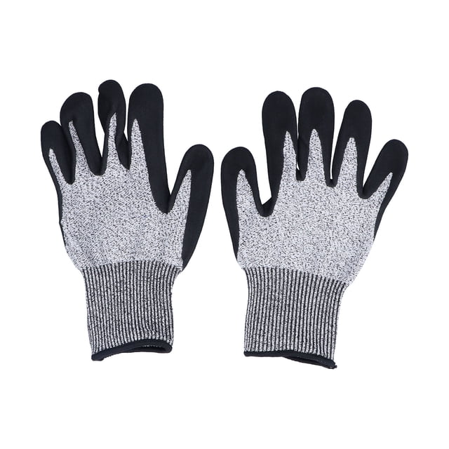 Guantes de construcción anticortes de nivel 5, de goma esmerilada, antideslizantes, resistentes al desgaste, multifuncionales, de seguridad.