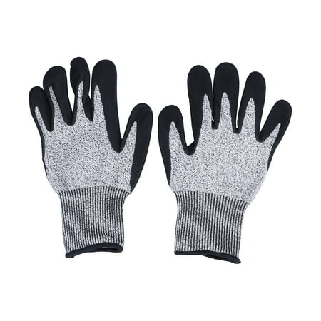 

Construction Gloves Anti Cut Level 5 Protection Rubberized Frosted Anti Slip Wear Resistant Multifunctional Safety Gloves