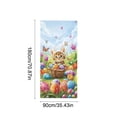 thumbnail image 3 of SLYNSHome Easter Door Cover Cute Bunny Rabbit Floral Spring Door Banner Easter Decoration, 3 of 6