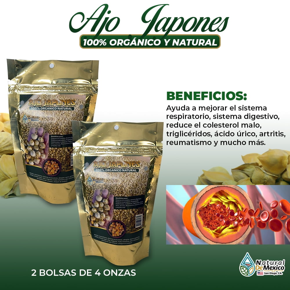 Ajo Japonés / Japanese Garlic 8 oz. 226 grs. (2/4 Oz) Immune Support