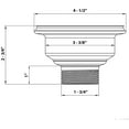 thumbnail image 2 of Ruvati Basket Strainer for Thick Fireclay Kitchen Sink Drain Assembly - Stainless Steel - RVA1039ST, 2 of 6