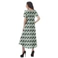thumbnail image 3 of Moomaya Robes d'Été Imprimées pour Femmes à Manches Courtes en Coton Flex Robe de Soirée, 3 of 4
